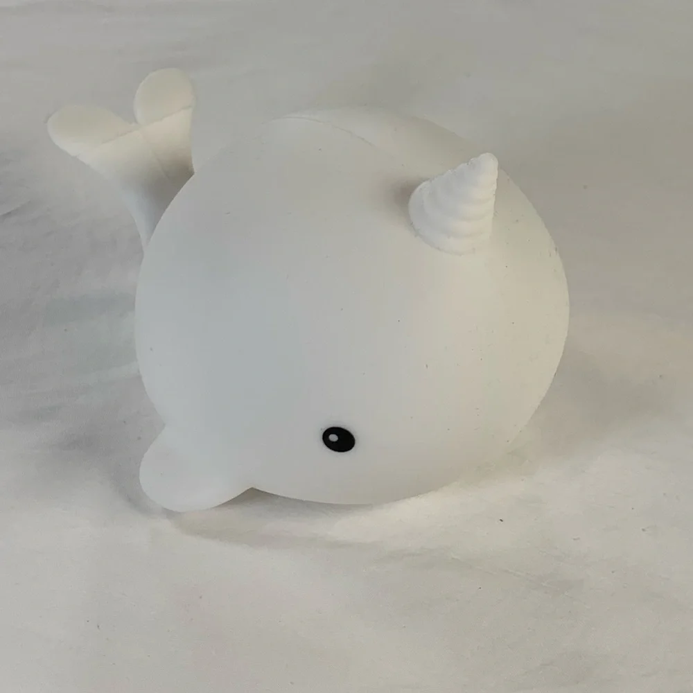 Color Changing Night Light Desk‎ Lamp Kids Room Baby Whale 🐳 USB Chargeable